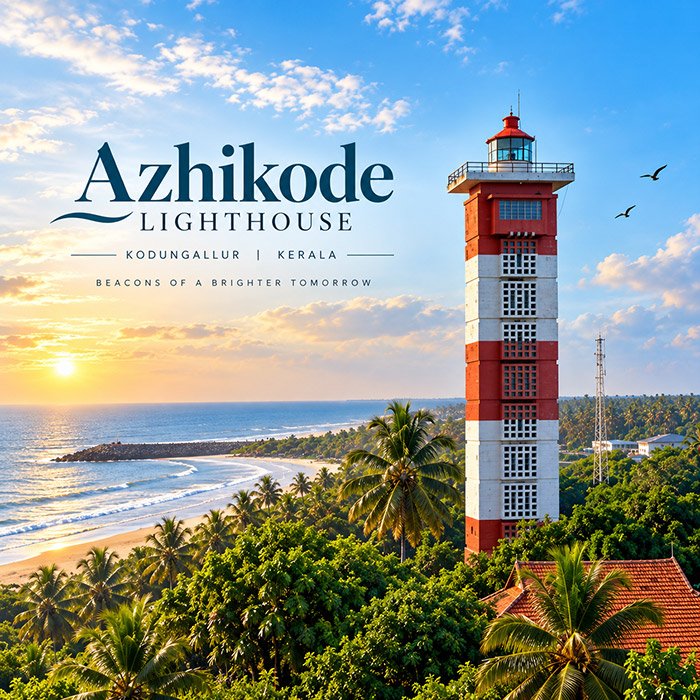 Kerala lighthouse and coast
